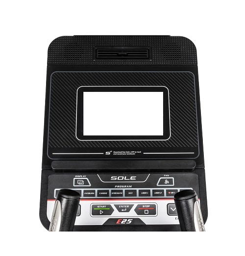 Sole E25 Elliptical Console Front Cover (2023 - Current) 