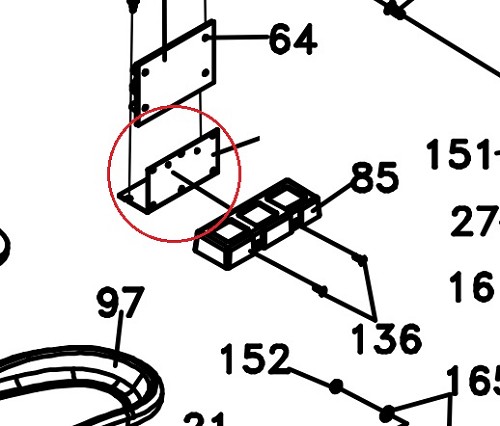 Sole Ellipticals Controller Back Plate 