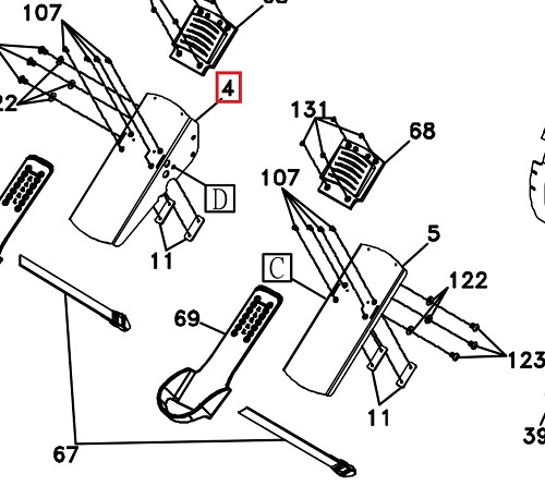 Spirit And Sole Fitness Pedal (L) Assembly 