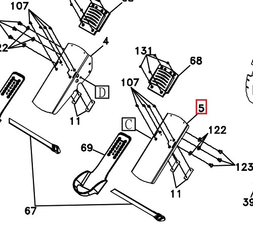 Spirit And Sole Fitness Pedal (R) Asembly 