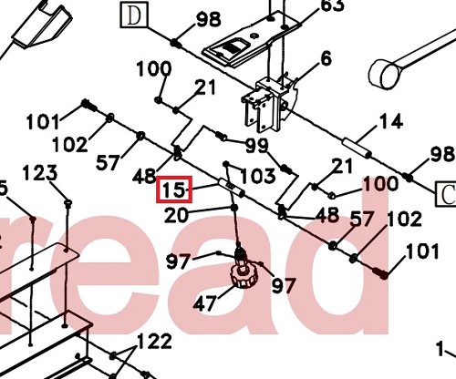 Sole Rowing Machines Seat Stop Axle 