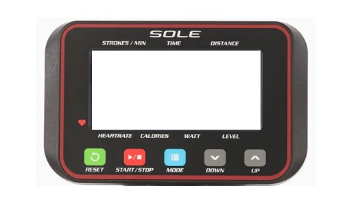 Sole SR500 Rower Console Top Cover w/ Sticker (2019 - 2020) 
