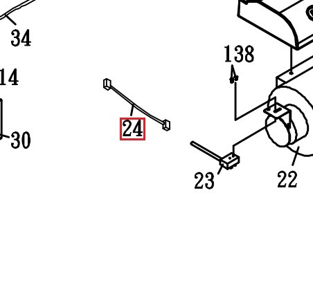 Sole ST90 Speed Sensor Connecting Wire - 100mm 