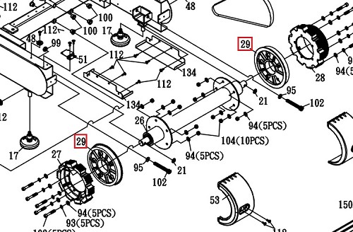 Sole ST90 Rear Roulette Wheel 