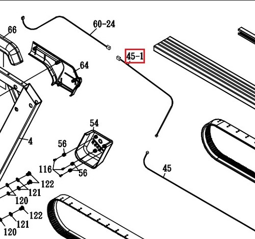 Sole ST90 Treadmill Middle Computer Cable 1500mm 