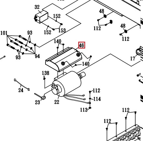 Sole ST90 Drive Motor Cover / Motor Cap 