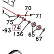 Sole SB700 Idler Bearing Axle 